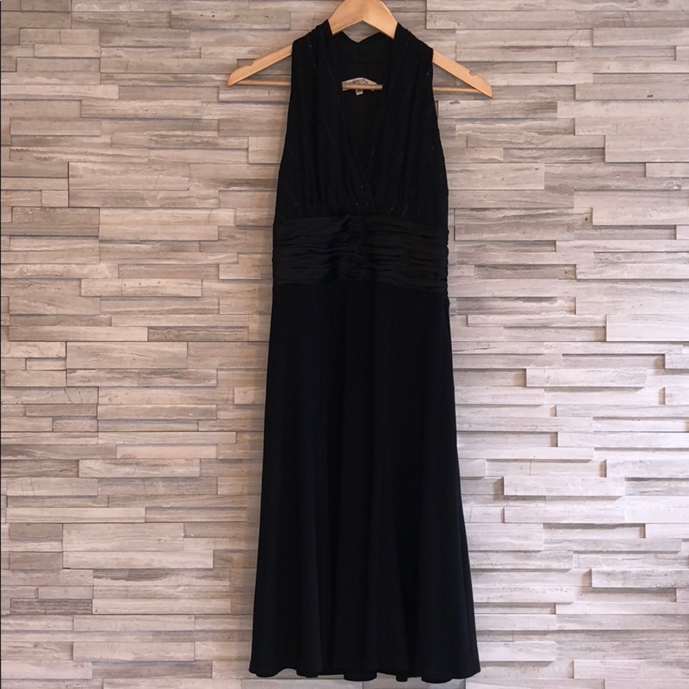 Black Halter Dress w/ Sequined Top